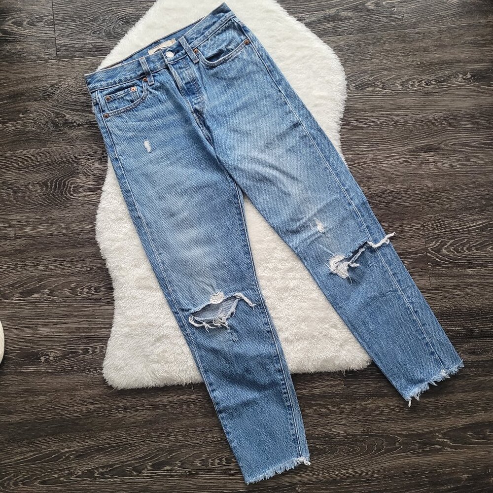 Levi’s Wedgie Fit Ankle Women's Jeans In Truth Unfolds Medium Wash Size 25